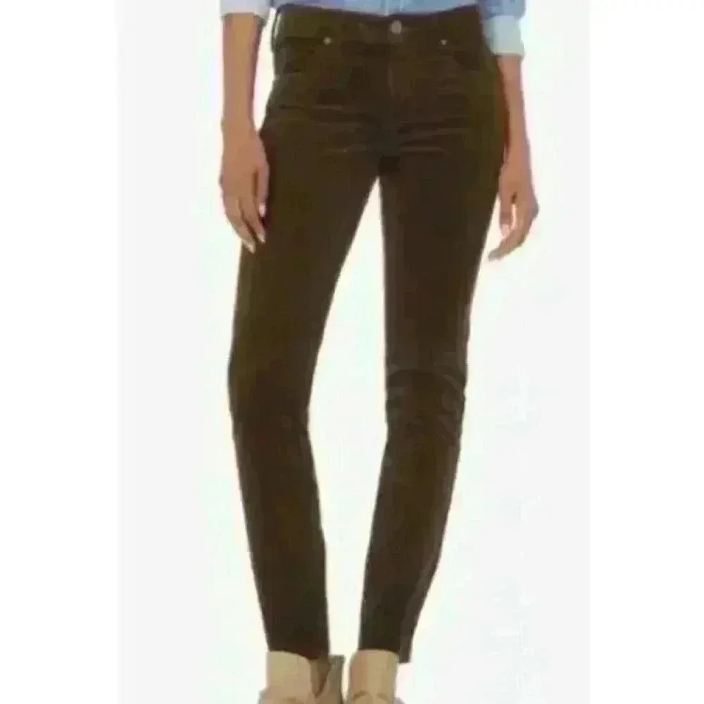 NEW KUT From The Kloth Diana Skinny Corduroy High Rise Pants Women Size 6 Brown